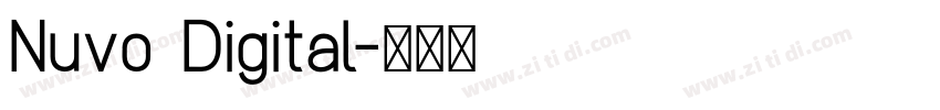 Nuvo Digital字体转换 Nuvo Digital字体转换